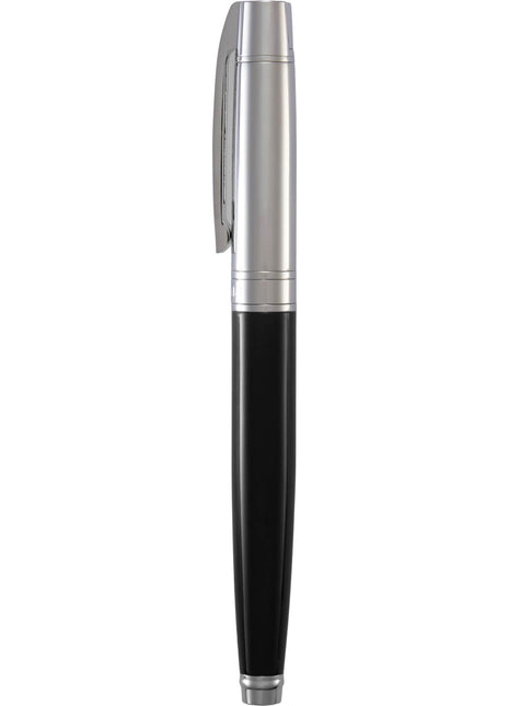 Sheaffer® 300 Glossy Chrome Black Roller Ball - Black | Sheaffer