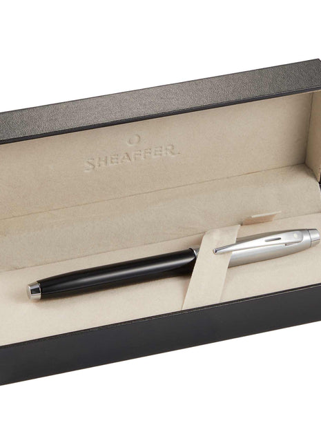 Sheaffer® 100 Glossy Black and Chrome Roller Ball - Black | Sheaffer
