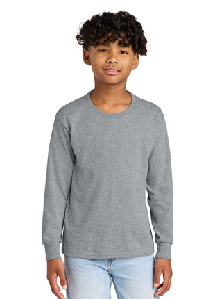 Jerzees® Youth Dri-Power® 50/50 Cotton/Poly Long Sleeve 29BL - Athletic Heather | Jerzees