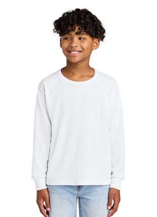 Jerzees® Youth Dri-Power® 50/50 Cotton/Poly Long Sleeve 29BL - White | Jerzees