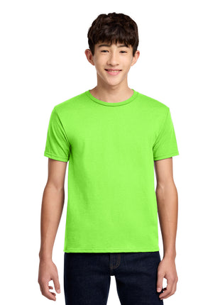 Jerzees® - Youth Dri-Power® 50/50 Cotton/Poly T-Shirt.  29B - Neon Green | Jerzees