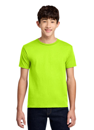 Jerzees® - Youth Dri-Power® 50/50 Cotton/Poly T-Shirt.  29B - Safety Green | Jerzees