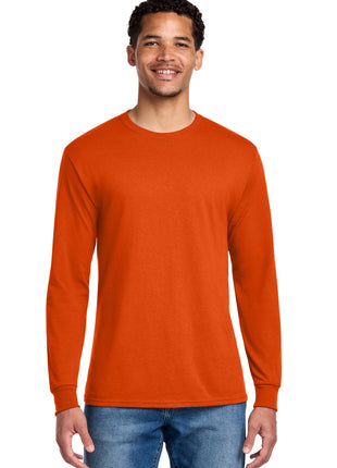 Jerzees® - Dri-Power® 50/50 Cotton/Poly Long Sleeve T-Shirt.  29LS - Burnt Orange | Jerzees
