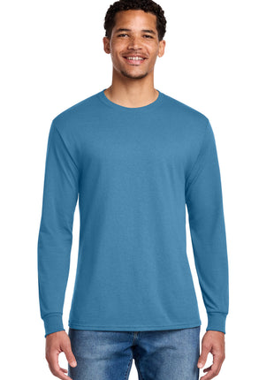Jerzees® - Dri-Power® 50/50 Cotton/Poly Long Sleeve T-Shirt.  29LS - Columbia Blue | Jerzees