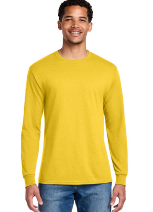 Jerzees® - Dri-Power® 50/50 Cotton/Poly Long Sleeve T-Shirt.  29LS - Island Yellow | Jerzees