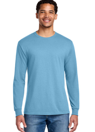 Jerzees® - Dri-Power® 50/50 Cotton/Poly Long Sleeve T-Shirt.  29LS - Light Blue | Jerzees