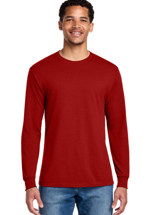 Jerzees® - Dri-Power® 50/50 Cotton/Poly Long Sleeve T-Shirt.  29LS - True Red | Jerzees