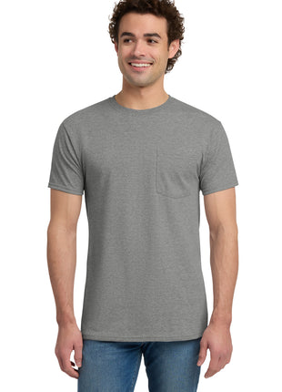 Jerzees® -  Dri-Power® 50/50 Cotton/Poly Pocket T-Shirt.  29MP - Oxford | Jerzees