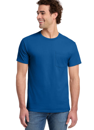 Jerzees® -  Dri-Power® 50/50 Cotton/Poly Pocket T-Shirt.  29MP - Royal | Jerzees