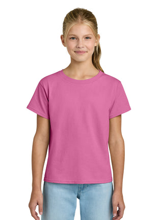 Gildan® Youth Light Cotton Tee 3000B - Azalea | Gildan