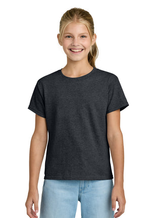 Gildan® Youth Light Cotton Tee 3000B - Dark Heather | Gildan