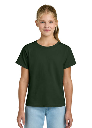 Gildan® Youth Light Cotton Tee 3000B - Forest Green | Gildan