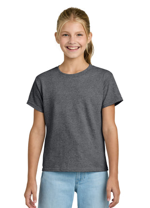 Gildan® Youth Light Cotton Tee 3000B - Graphite Heather | Gildan