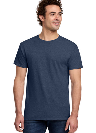 Gildan® Light Cotton Tee 3000 - Heather Navy | Gildan