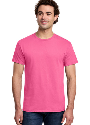 Gildan® Light Cotton Tee 3000 - Safety Pink | Gildan