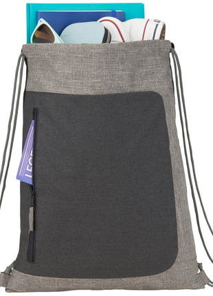 Reclaim Recycled Drawstring Bag - Graphite | PromoEO