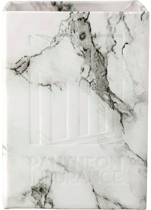 4 Piece Faux Marble Desktop Set - Marble | PromoEO