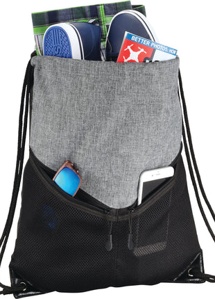 Voyager Drawstring Sportspack - Graphite | PromoEO
