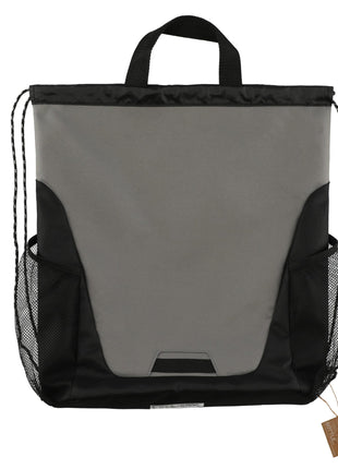 Rainier Recycled Drawstring Bag - Gray | PromoEO