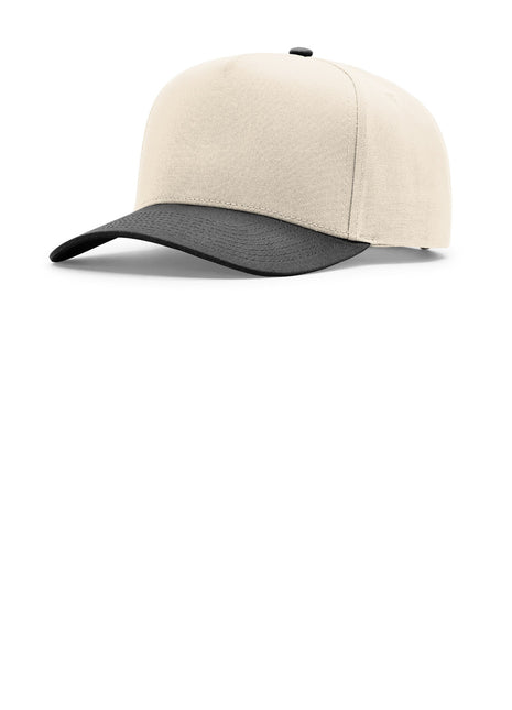 Richardson Full Fabric 5-Panel Champ 323FPC - Cream/ Cream/ Black | Richardson