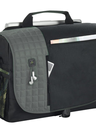 Verve TSA 15" Computer Messenger Bag - Black | PromoEO