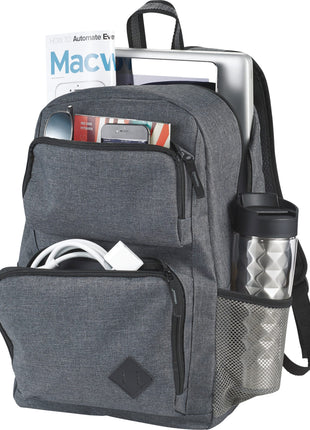 Graphite Deluxe 15" Computer Backpack - Charcoal | PromoEO
