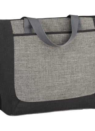 Reclaim Recycled Zippered Tote - Graphite | PromoEO