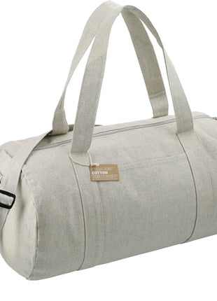 Repose 10oz Recycled Cotton Barrel Duffel - Gray | PromoEO