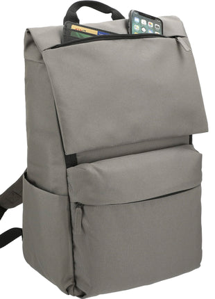 Merritt Recycled 15" Computer Backpack - Charcoal | PromoEO
