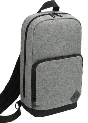 Graphite Deluxe Recycled Sling Backpack - Graphite | PromoEO