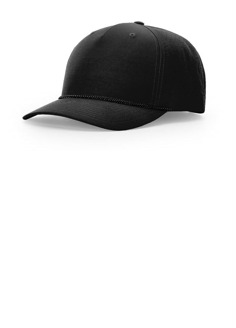 Richardson Laser Perf Performance Rope Cap 355 - Black/ Black Grey | Richardson