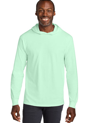 Jerzees Classics™ Unisex Cotton Long Sleeve Hooded T-Shirt 363LH - Mint To Be | Jerzees