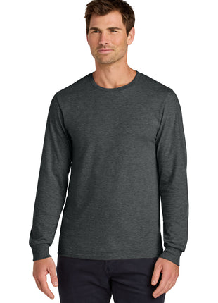 Jerzees Classics™ Unisex Cotton Long Sleeve T-Shirt 363L - Black Heather | Jerzees