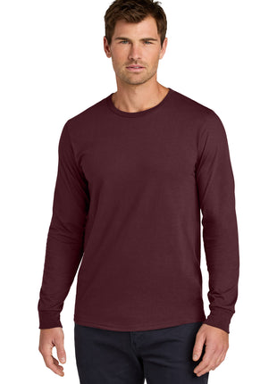 Jerzees Classics™ Unisex Cotton Long Sleeve T-Shirt 363L - Maroon | Jerzees
