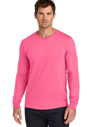 Jerzees Classics™ Unisex Cotton Long Sleeve T-Shirt 363L - Neon Pink | Jerzees