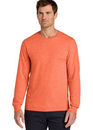 Jerzees Classics™ Unisex Cotton Long Sleeve T-Shirt 363L - Retro Heather Coral | Jerzees