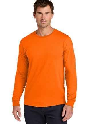 Jerzees Classics™ Unisex Cotton Long Sleeve T-Shirt 363L - Safety Orange | Jerzees