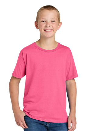 Jerzees Classics™ Youth Cotton T-Shirt 363Y - Neon Pink | Jerzees