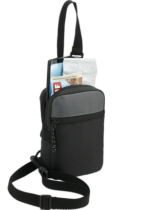 NBN Trailhead Recycled Crossbody Pouch - Black | PromoEO