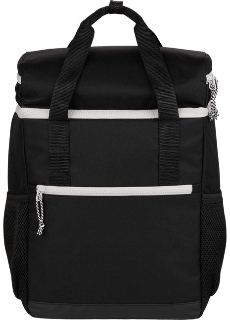 Glacial RPET Backpack Cooler - Black | PromoEO