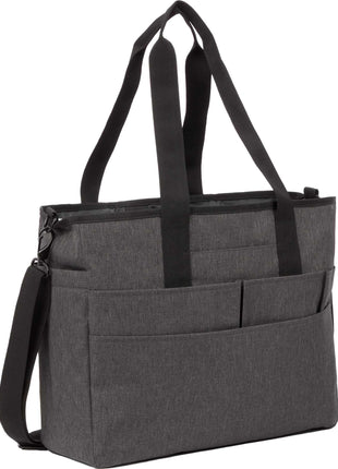 Multi-Pocket Laptop Tote - Graphite | PromoEO