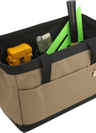 NBN Recycled Utility Zippered Tool Tote - Brown | PromoEO