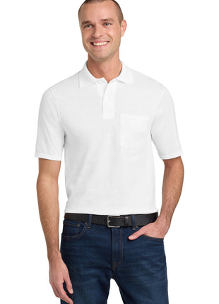 Jerzees® Dri-Power® Pocket Sport Shirt. 436MP - White | Jerzees