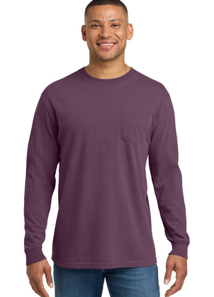 COMFORT COLORS ® Heavyweight Ring Spun Long Sleeve Pocket Tee. 4410 - Berry | Comfort Colors
