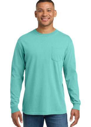 COMFORT COLORS ® Heavyweight Ring Spun Long Sleeve Pocket Tee. 4410 - Chalky Mint | Comfort Colors