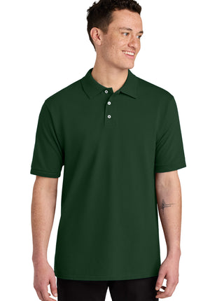 Jerzees® Unisex Premium Ring Spun Cotton Pique Sport Shirt 443M - Forest Green | Jerzees