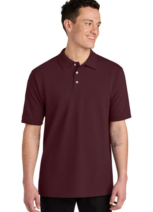 Jerzees® Unisex Premium Ring Spun Cotton Pique Sport Shirt 443M - Maroon | Jerzees