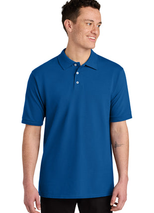 Jerzees® Unisex Premium Ring Spun Cotton Pique Sport Shirt 443M - Royal | Jerzees