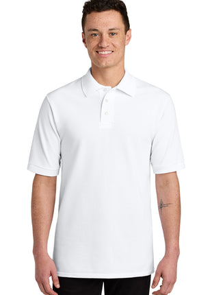 Jerzees® Unisex Premium Ring Spun Cotton Pique Sport Shirt 443M - White | Jerzees