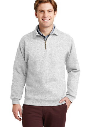 Jerzees® Super Sweats® NuBlend® - 1/4-Zip Sweatshirt with Cadet Collar.  4528M - Ash | Jerzees